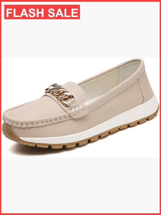 Shoes | Gold Chain Loafers Comfy Slip On Driving Shoes | Poshmark